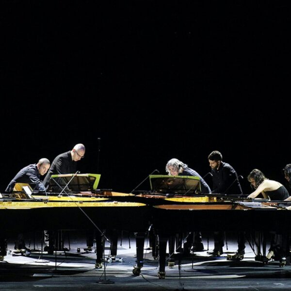 Voices at the End for six pianos