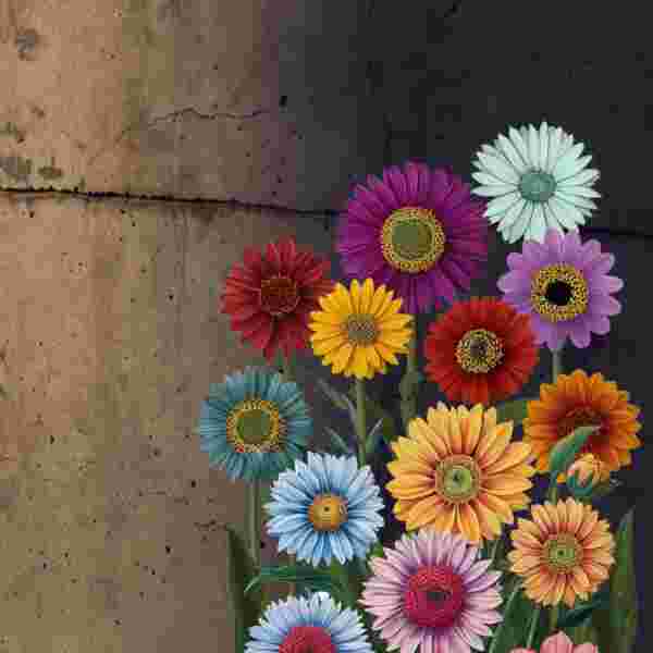 The flowers are watching